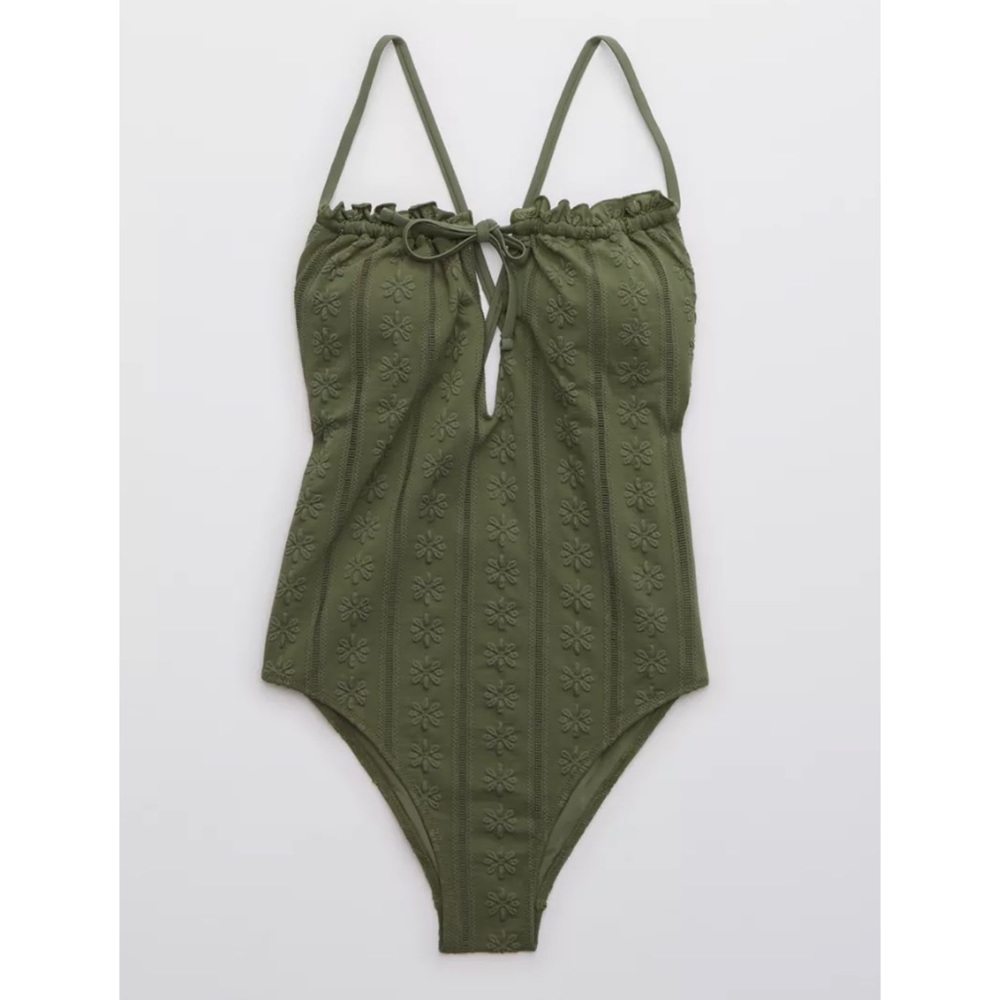 Aerie Eyelet One Piece Swimsuit